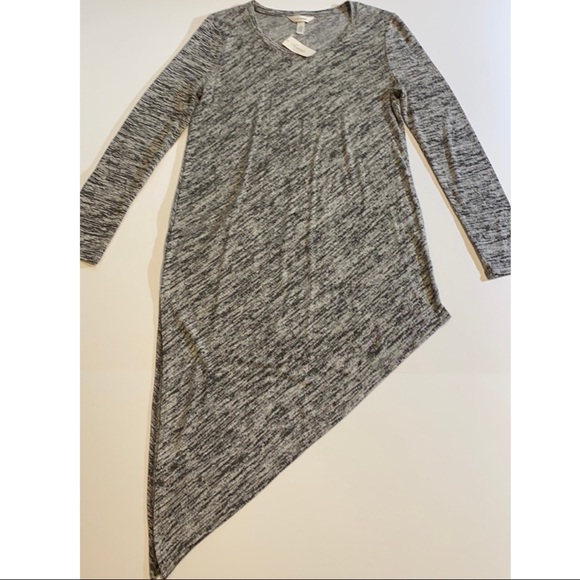 Soma XSmall Asymmetrical Long Sleeve Tunic Black/Gray New D25 - Picture 12 of 12